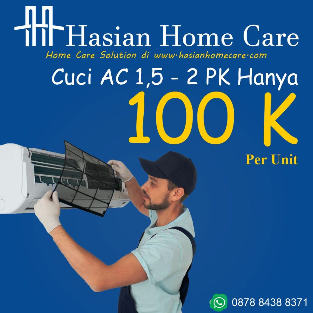 Cuci AC Split 1,5 - 2 PK